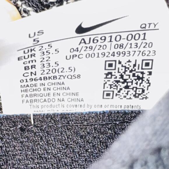 Nike Air Vapormax Flyknit 3 Shoes Womens 5 Black White Oreo Sneakers Trainers - Picture 10 of 11